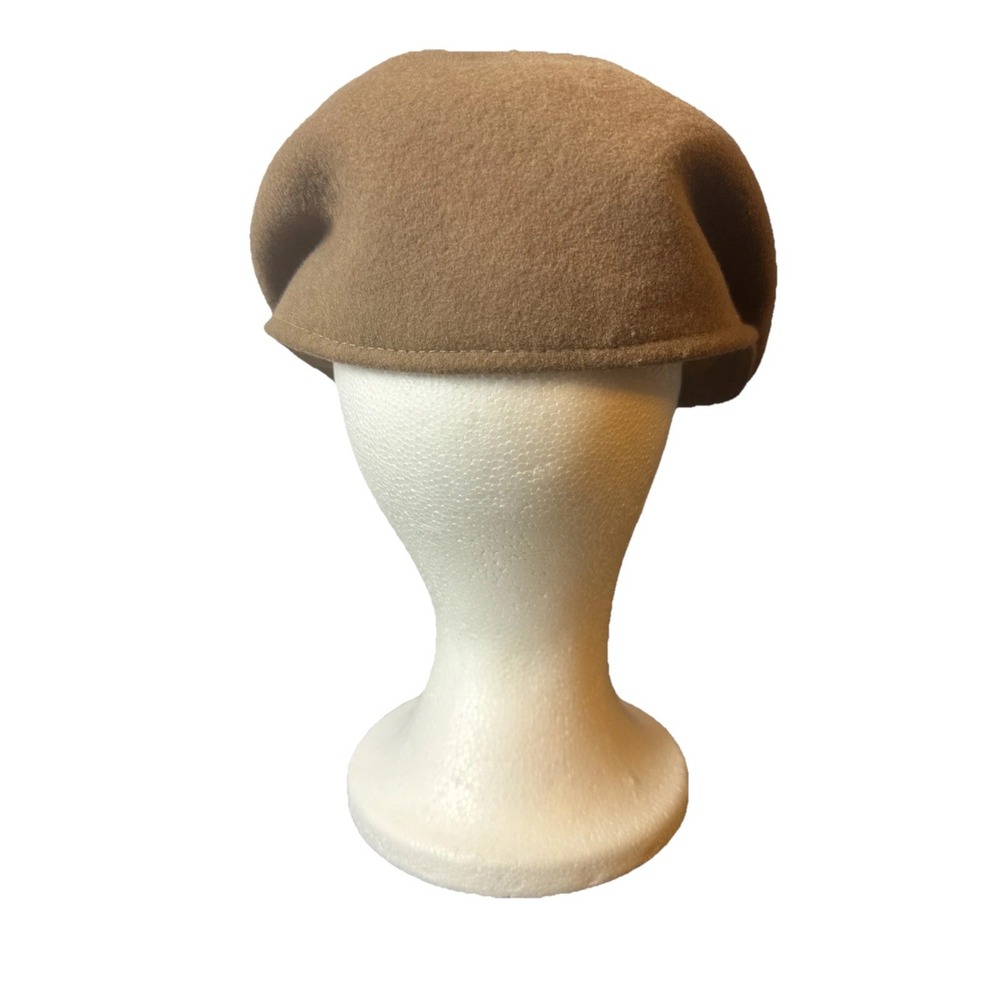Vintage Wool Felt Made In The USA Newsboy Cabbie Hat Cap Classic Grandpacore - Picture 3 of 8